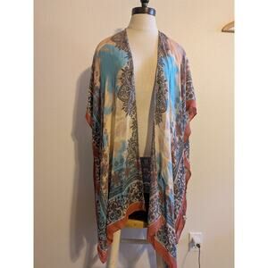Macchia‎ Di Ruggine viscose kimono cardigan one size rug printed